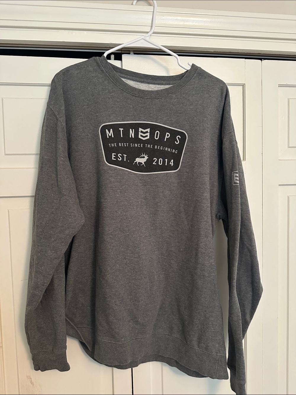 MTN OPS Gray Logo Crewneck Sweatshirt - Gray